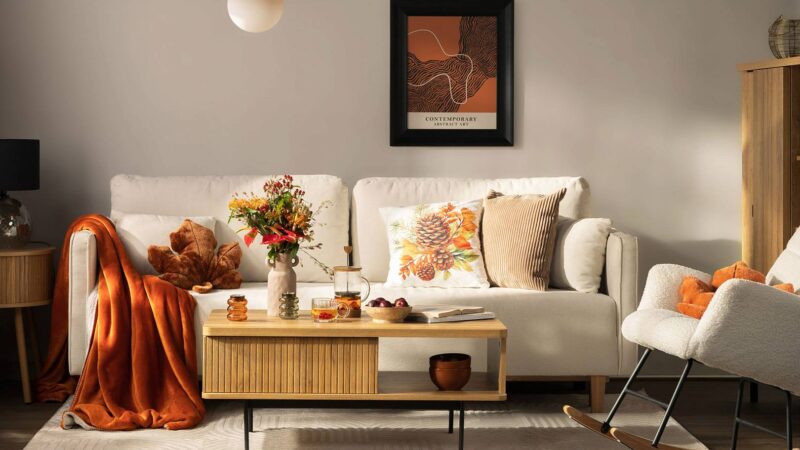 Wyposażenie ze sklepów meblowych idealne do przytulnego wnętrza na chłodne miesiące